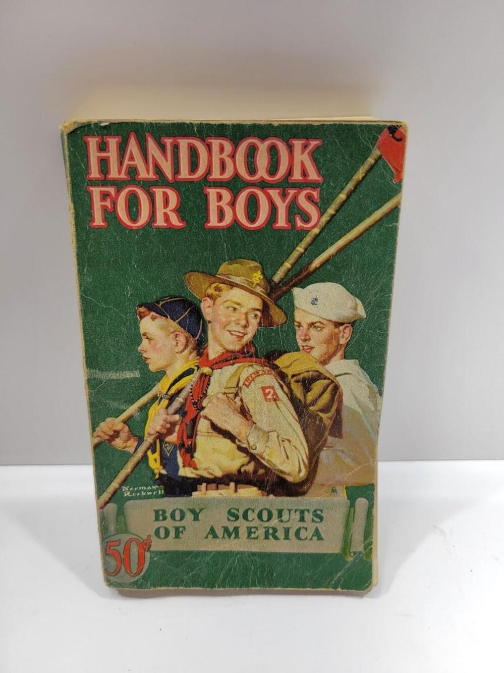 Vintage Handbook For Boys Boy Scouts Of America 1944 Green PB USA Book